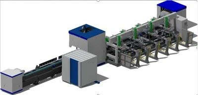 Automatické nakládání a vykládání CNC trubky Fiber Laser řezací stroj